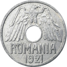 Romania, Ferdinand I, 25 Bani, 1921, Le Locle, Alluminio, BB, KM:44