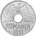 Rumanía, Ferdinand I, 25 Bani, 1921, Le Locle, Aluminio, BC+, KM:44