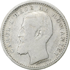 Rumänien, Carol I, 50 Bani, 1900, Hamburg, Silber, S, KM:23