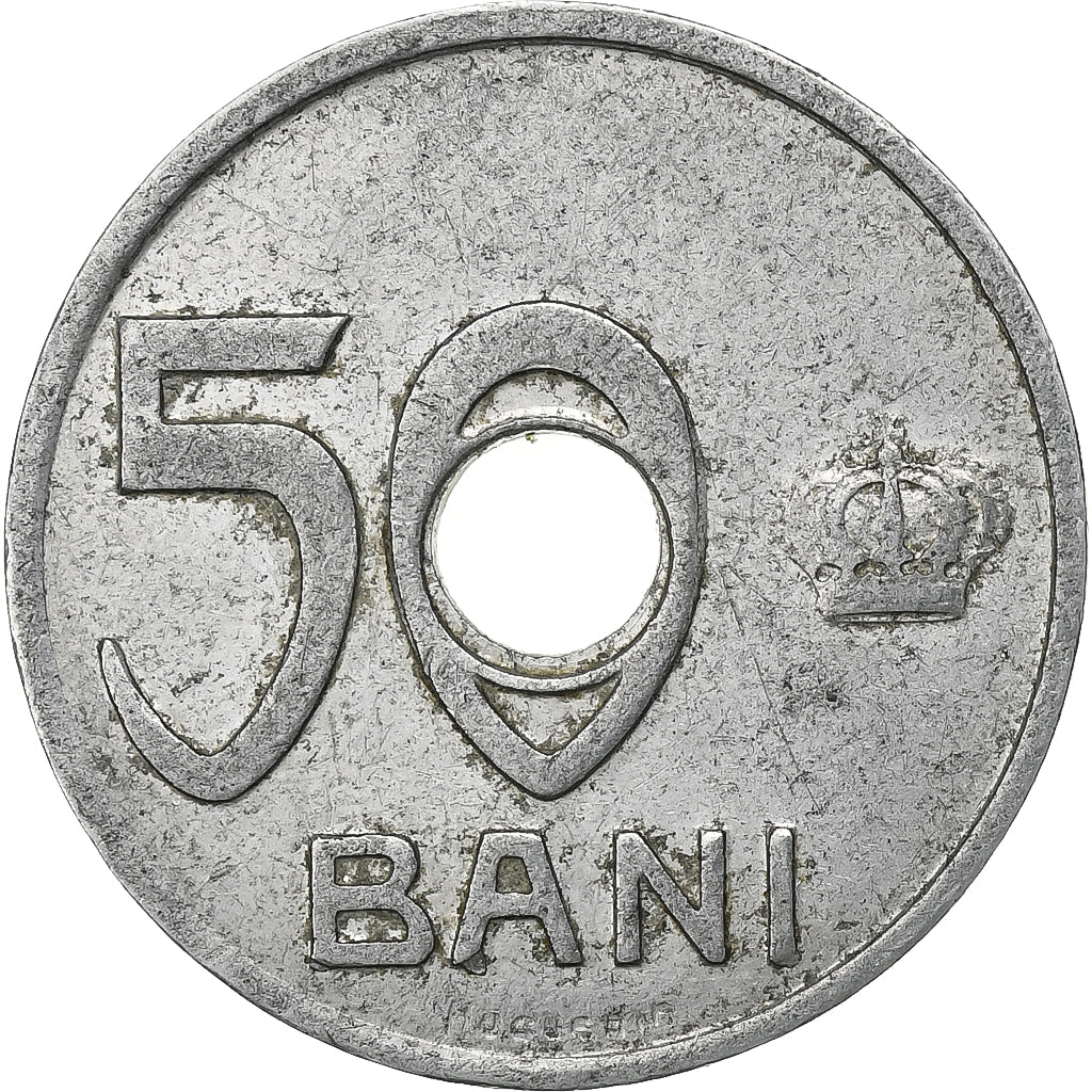 Rumänien, Ferdinand I, 50 Bani, 1921, Le Locle, Aluminium, S, KM:45