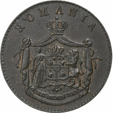 Romania, Carol I, Banu, 1867, Smethwick, Copper, AU(55-58), KM:1.2