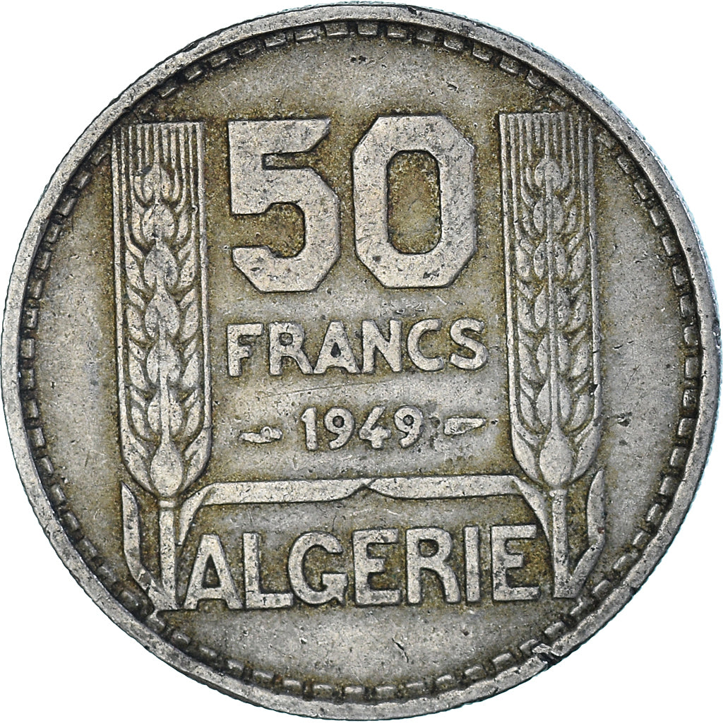 Münze, Algeria, 50 Francs, 1949
