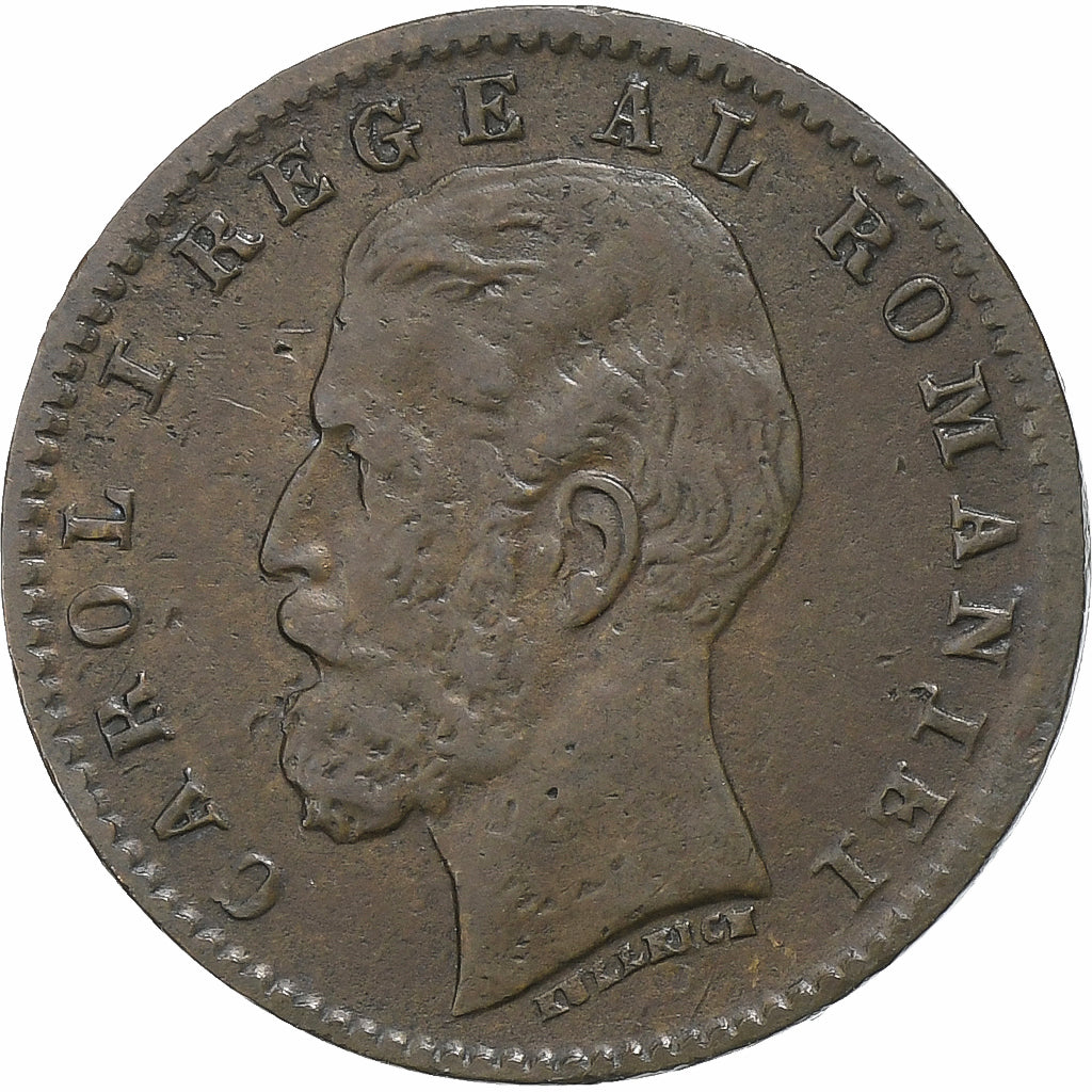 Rumanía, Carol I, Banu, 1900, Bucarest, Cobre, BC+, KM:26