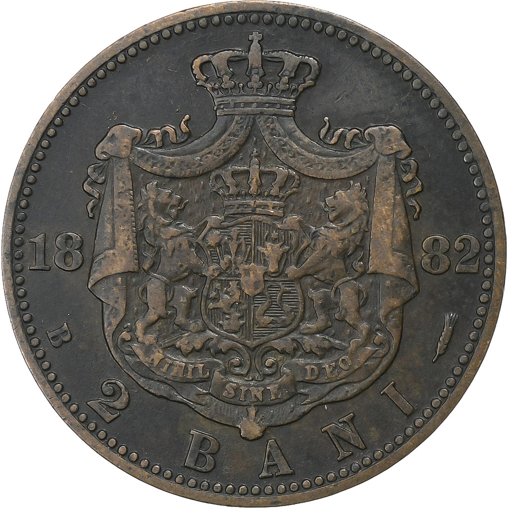 Romania, Carol I, 2 Bani, 1882, Bucarest, Copper, VF(30-35), KM:18