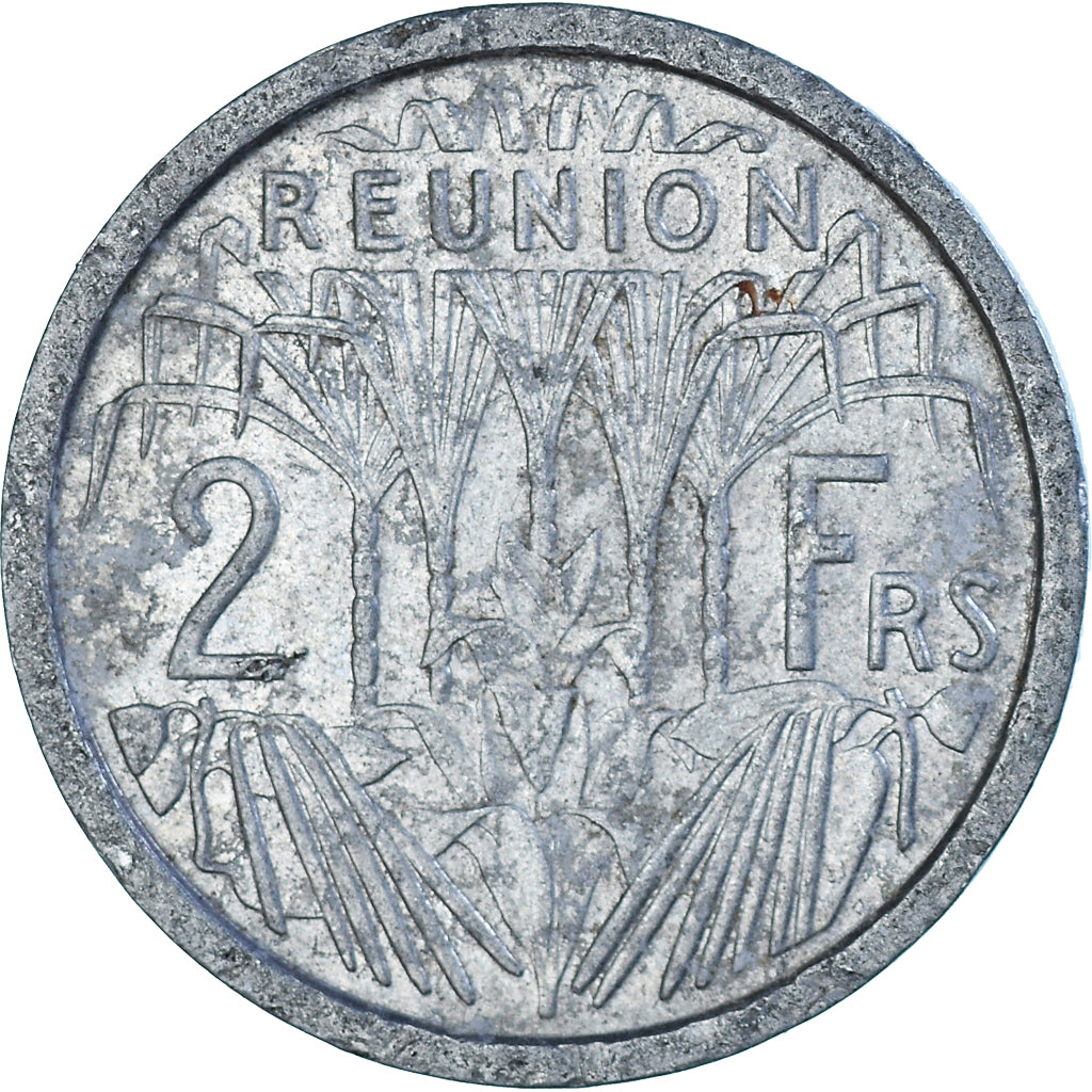 Monnaie, Réunion, 2 Francs, 1948