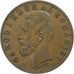 Roménia, Carol I, 5 Bani, 1885, Bucarest, Cobre, EF(40-45), KM:19