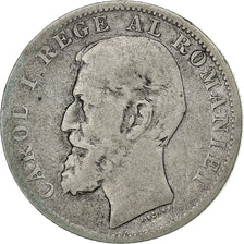 Romania, Carol I, 1 Leu, 1894, Brussels, Silver, VF(20-25), KM:24