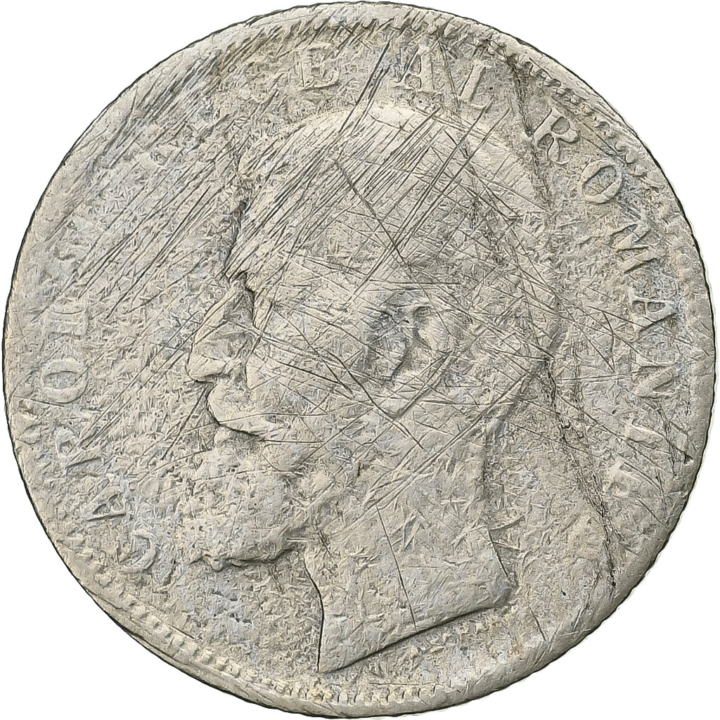 Romania, Carol I, 1 Leu, 1900, Hamburg, Silver, VF(20-25), KM:24