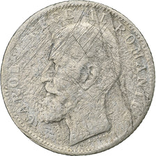 Romania, Carol I, 1 Leu, 1900, Hamburg, Silver, VF(20-25), KM:24