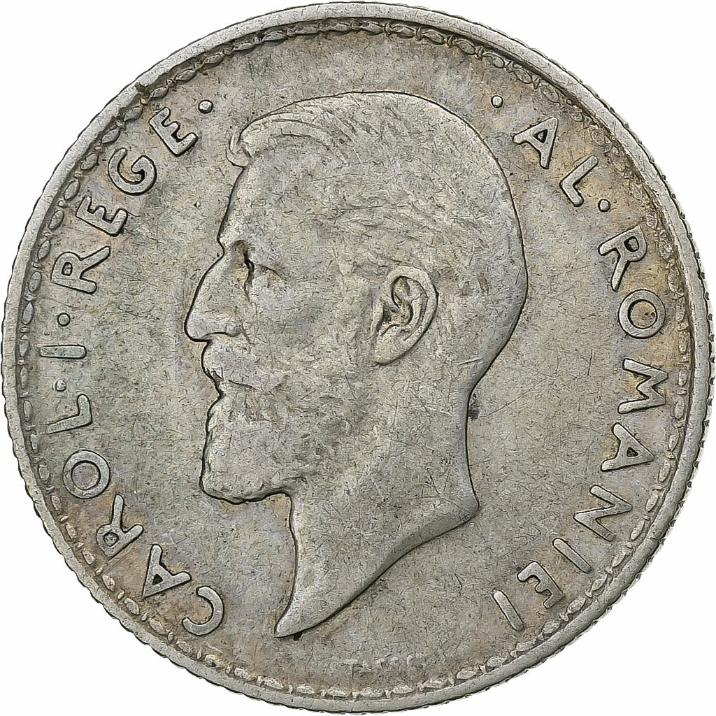 Romania, Carol I, 1 Leu, 1910, Silver, VF(30-35), KM:42