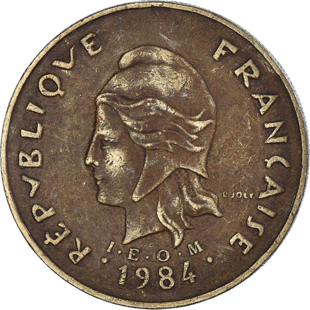 Moneta, Polinezja Francuska, 100 Francs, 1984