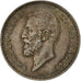 Rumanía, Carol I, 2 Lei, 1910, Brussels, Plata, EBC, KM:43