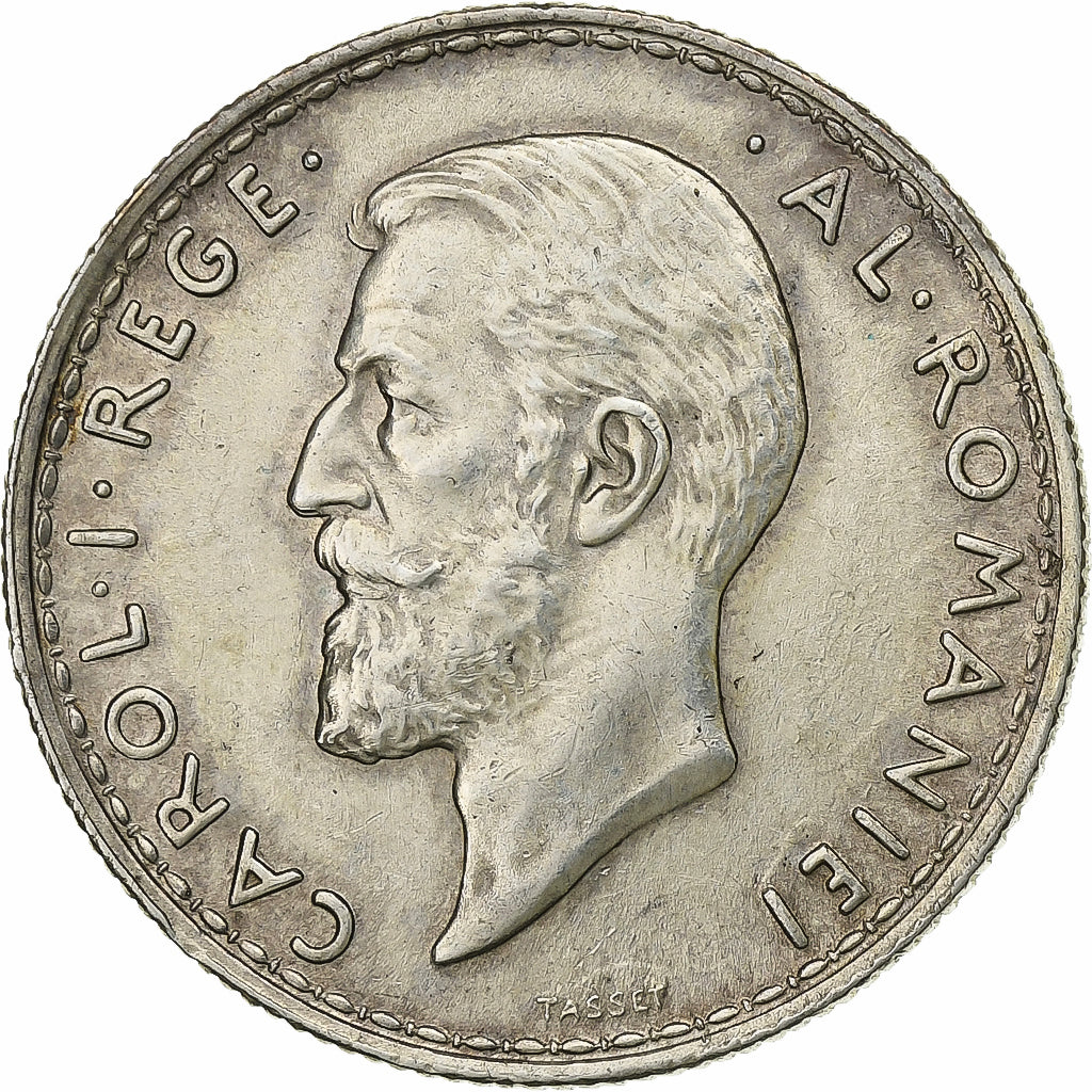 Rumanía, Carol I, 2 Lei, 1914, Brussels, Plata, EBC, KM:43