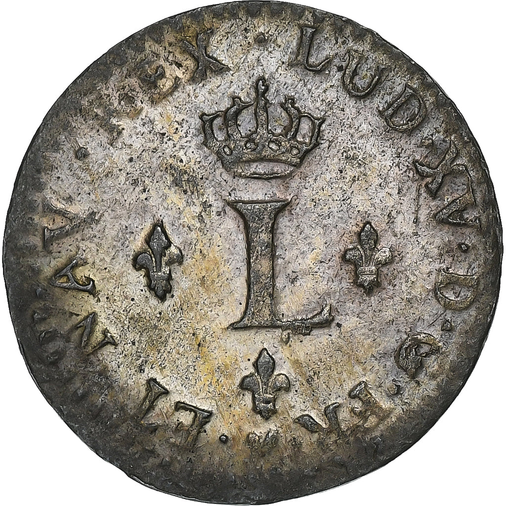 França, Louis XV, Sol, 1740, Strasbourg, Lingote, AU(55-58), Gadoury:278
