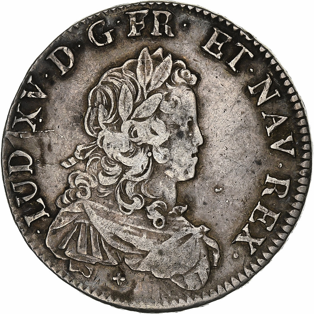 França, Louis XV, Écu de France, 1721, Lille, reformed, Prata, EF(40-45)