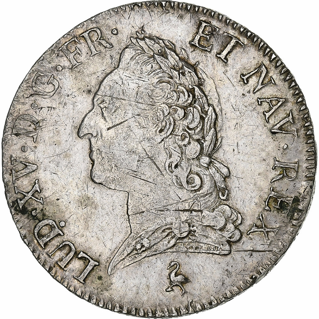 Francia, Louis XV, Écu à la vieille tête, 1774, Paris, 2nd semester, Plata