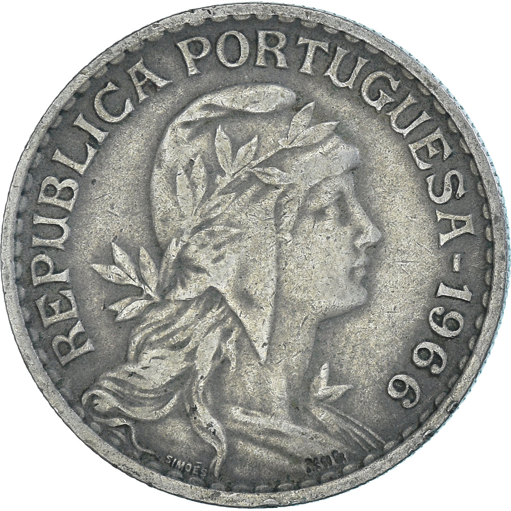 Münze, Portugal, Escudo, 1966