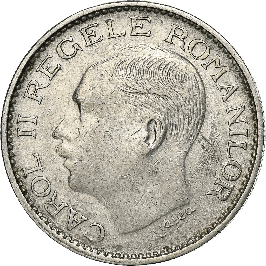 Rumanía, Carol II, 100 Lei, 1938, Bucarest, Níquel, EBC, KM:54