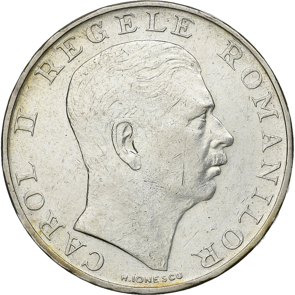 Romania, Carol II, 250 Lei, 1939, Bucarest, Silver, AU(55-58), KM:57