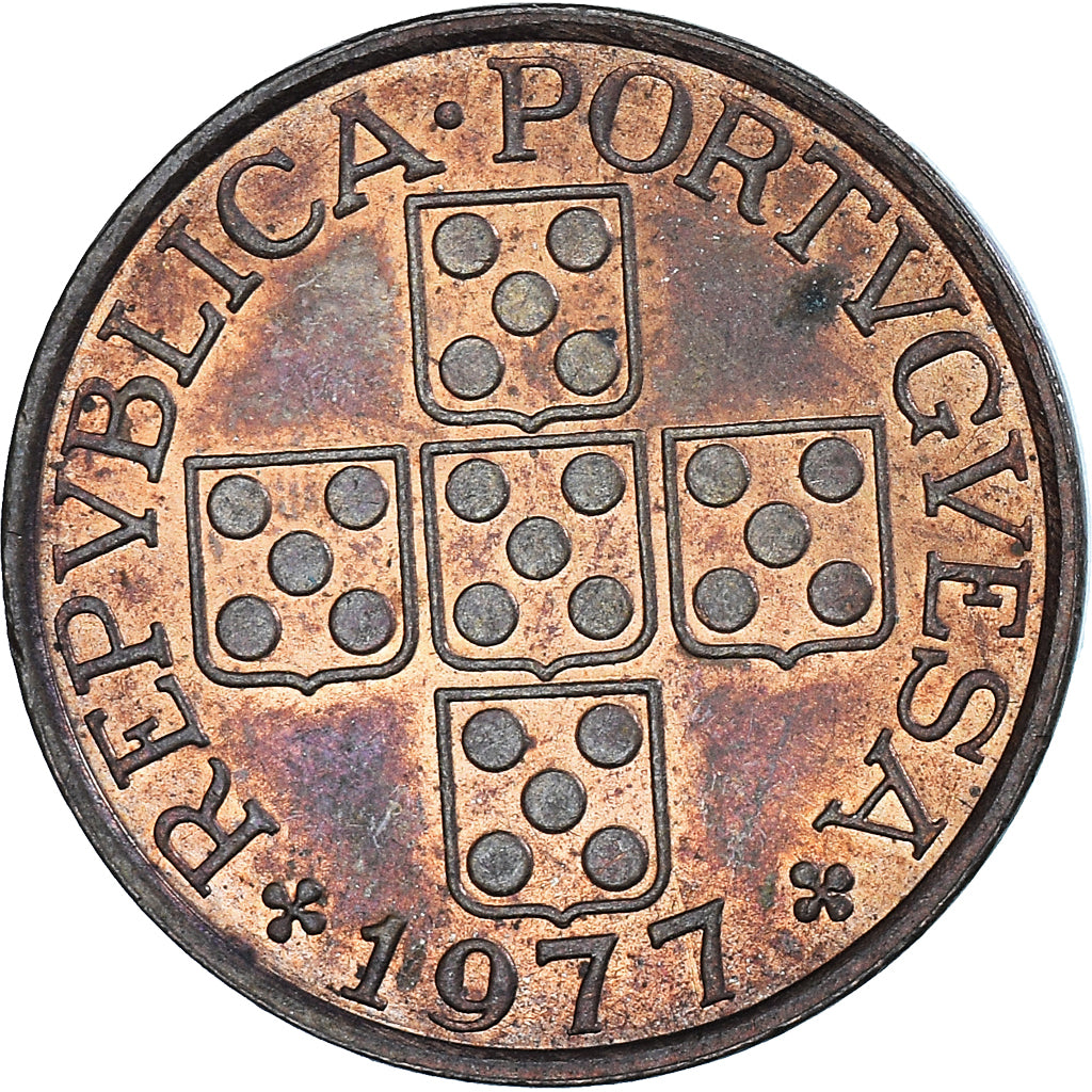 Münze, Portugal, 50 Centavos, 1977