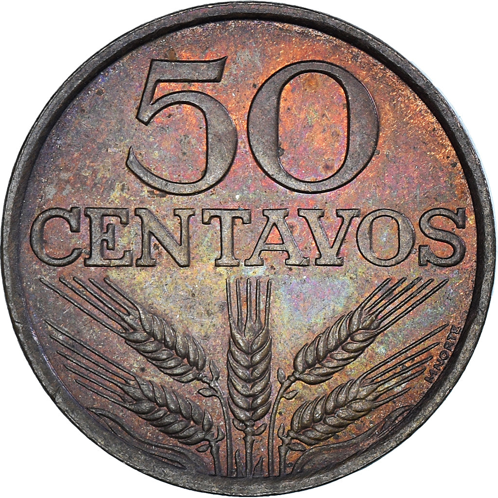 Münze, Portugal, 50 Centavos, 1977