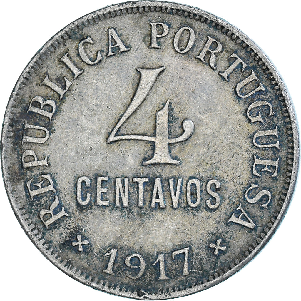 Moneta, Portogallo, 4 Centavos, 1917