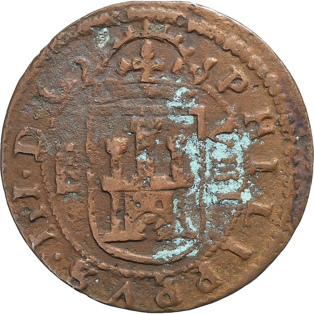 Spain, Philip III, 8 Maravedis, 1618, Segovia, Copper, VF(30-35)