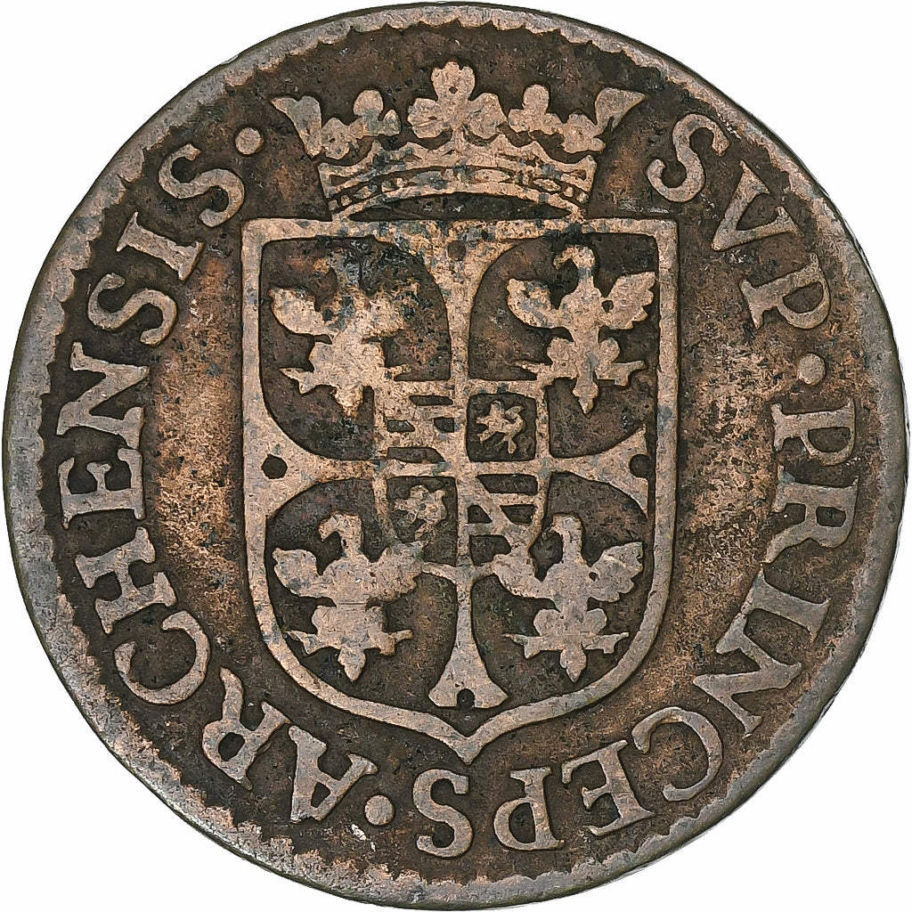 Principality of Arches-Charleville, Charles de Gonzague, Liard, 1609, Copper