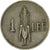 Rumanía, Carol II, 1 Leu, 1938, Bucarest, Nickel brass, MBC, KM:56