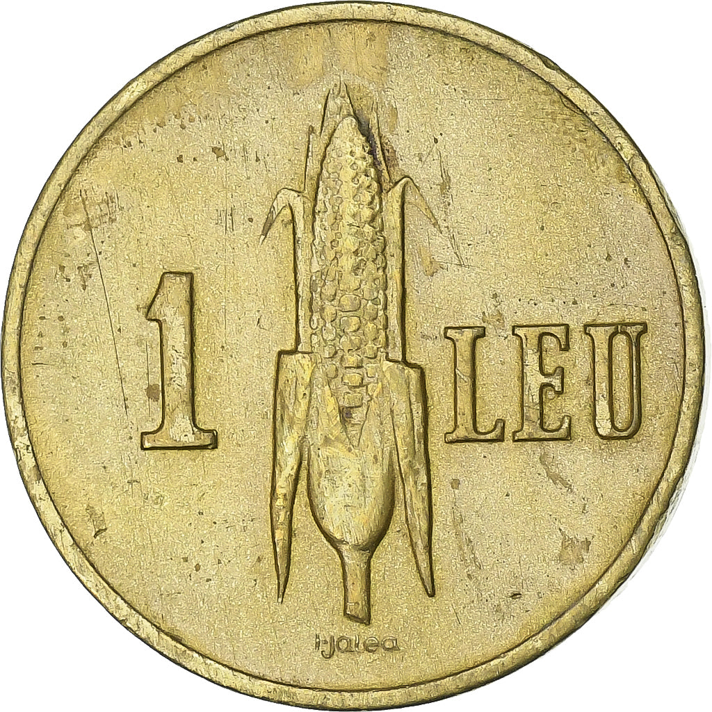 Romania, Carol II, 1 Leu, 1939, Bucarest, Nickel brass, BB, KM:56