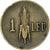 Romania, Carol II, 1 Leu, 1940, Bucarest, Nickel brass, MB, KM:56