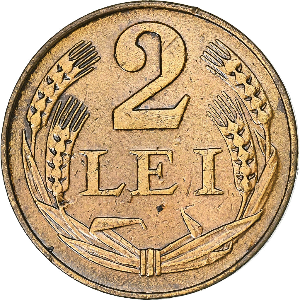 Romania, Mihai I, 2 Lei, 1947, Kremnica, Bronze, EF(40-45), KM:74