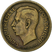 Romania, Carol II, 10 Lei, 1930, London, Nickel brass, VF(30-35), KM:49