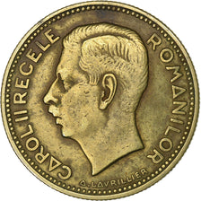 Romania, Carol II, 20 Lei, 1930, Heaton, Nickel brass, VF(30-35), KM:51