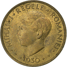 Romania, Mihai I, 20 Lei, 1930, London, Nickel brass, VF(30-35), KM:50