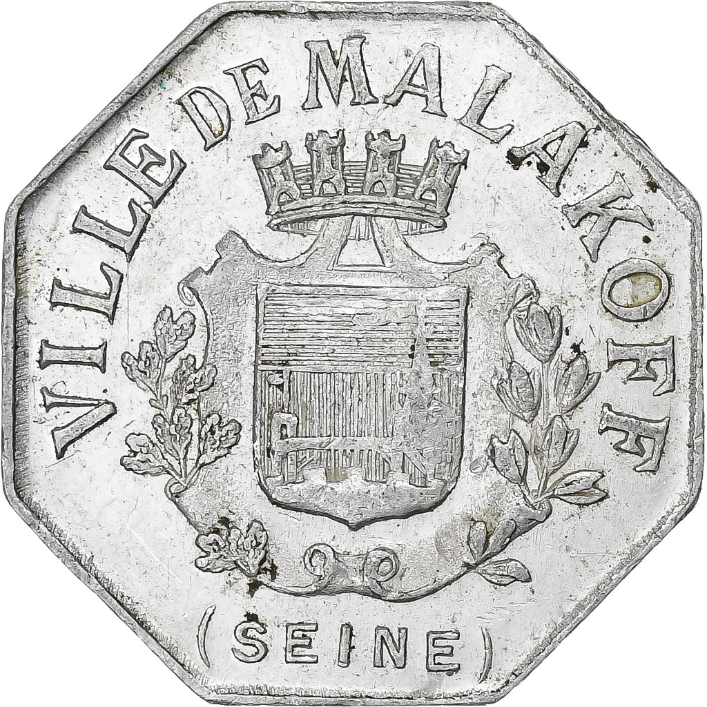 France, Ville de Malakoff, 5 Centimes, 1870-1940, VF(30-35), Aluminium