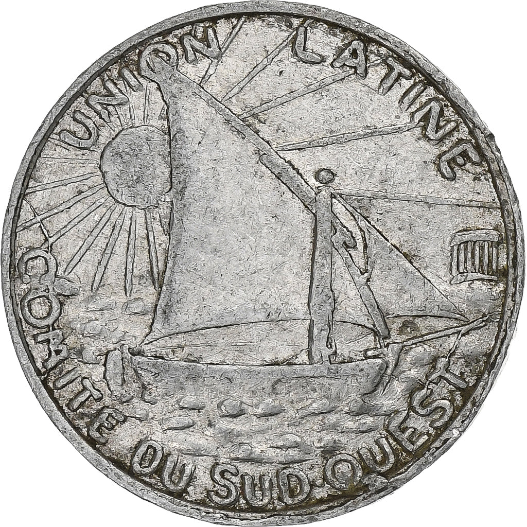 Frankreich, Toulouse, 5 Centimes, 1922, SS, Aluminium