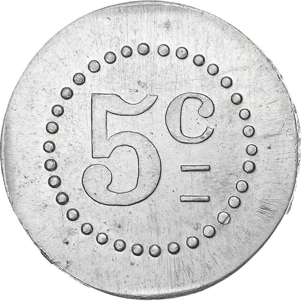 France, 112e R.A.L.D., 5 Centimes, SUP, Aluminium