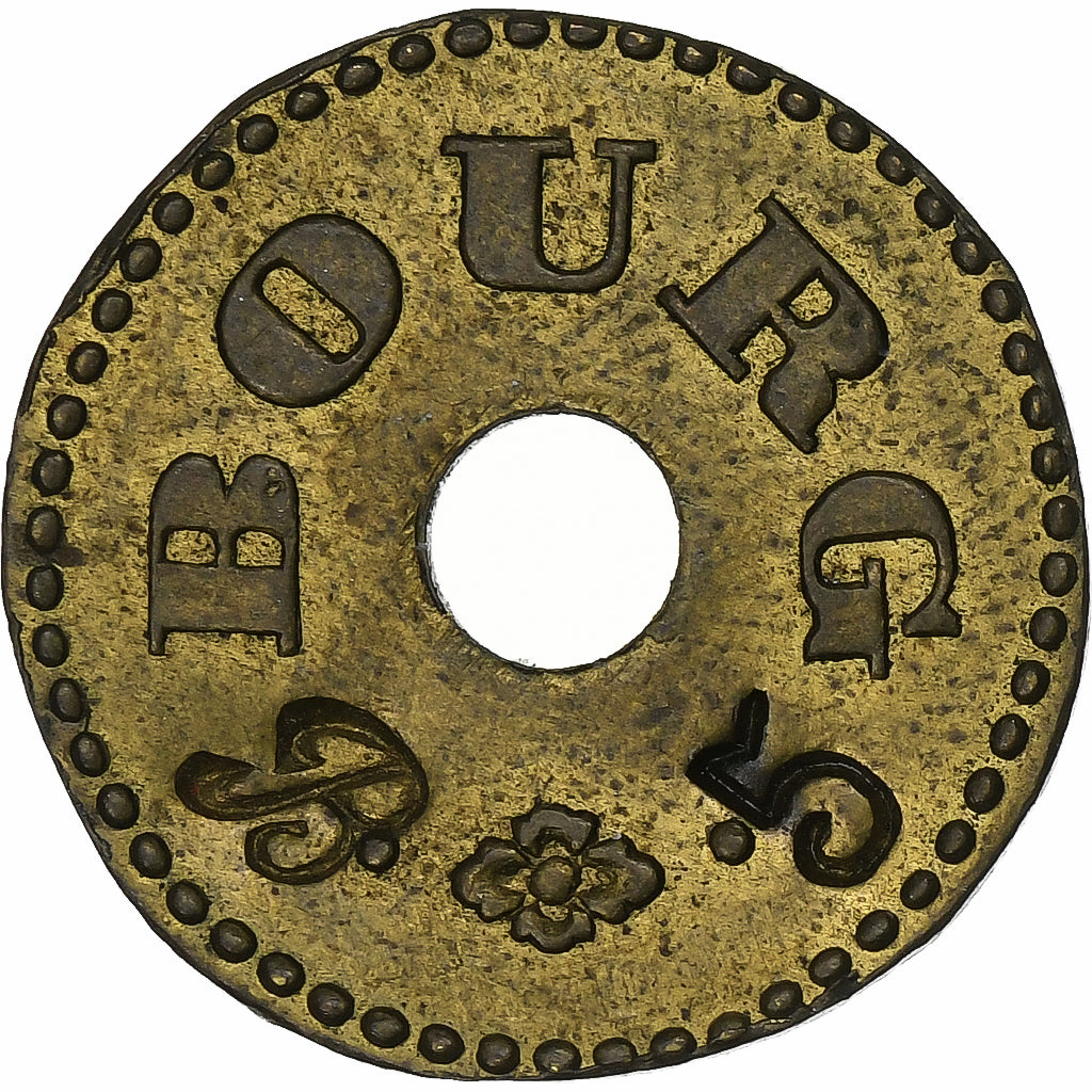 Francia, Bourg-en-Bresse, 5 Centimes, BB, Ottone