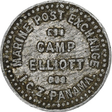 Panama, 5 Cents, Marine post exchange, 1905-1914, Aluminum, VF(20-25)