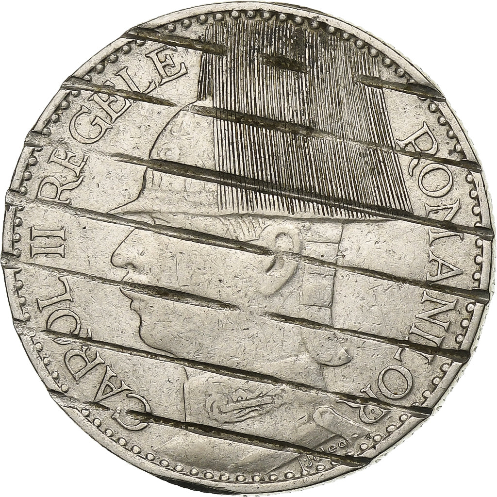 Roménia, Carol I, 50 Lei, 1937, Bucarest, Prata, EF(40-45), KM:55