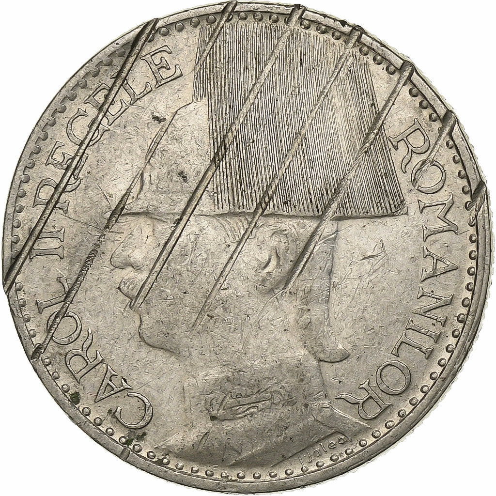 Romania, Carol II, 50 Lei, 1938, Bucarest, Silver, VF(30-35), KM:55