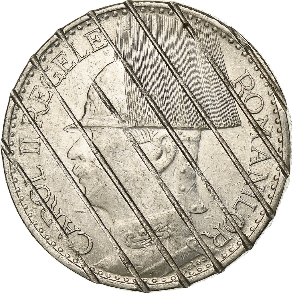 Romania, Carol II, 50 Lei, 1938, Bucarest, Silver, AU(55-58), KM:55