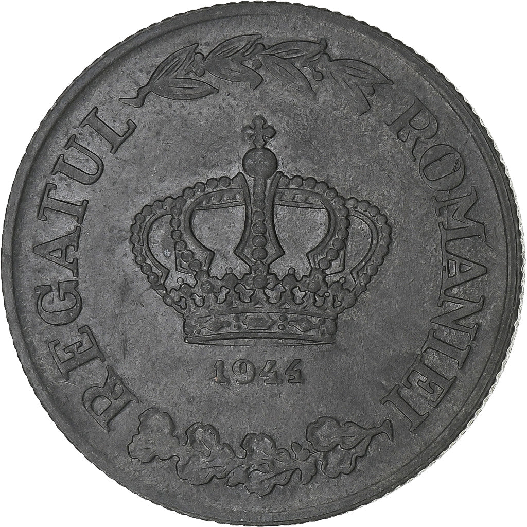 Roumanie, Mihai I, 20 Lei, 1944, Bucarest, Zinc, TB+, KM:62