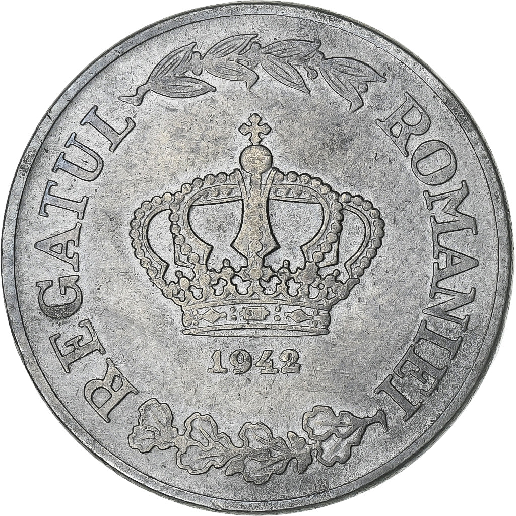 Romania, Mihai I, 5 Lei, 1942, Berlin, Aluminum, AU(50-53), KM:61