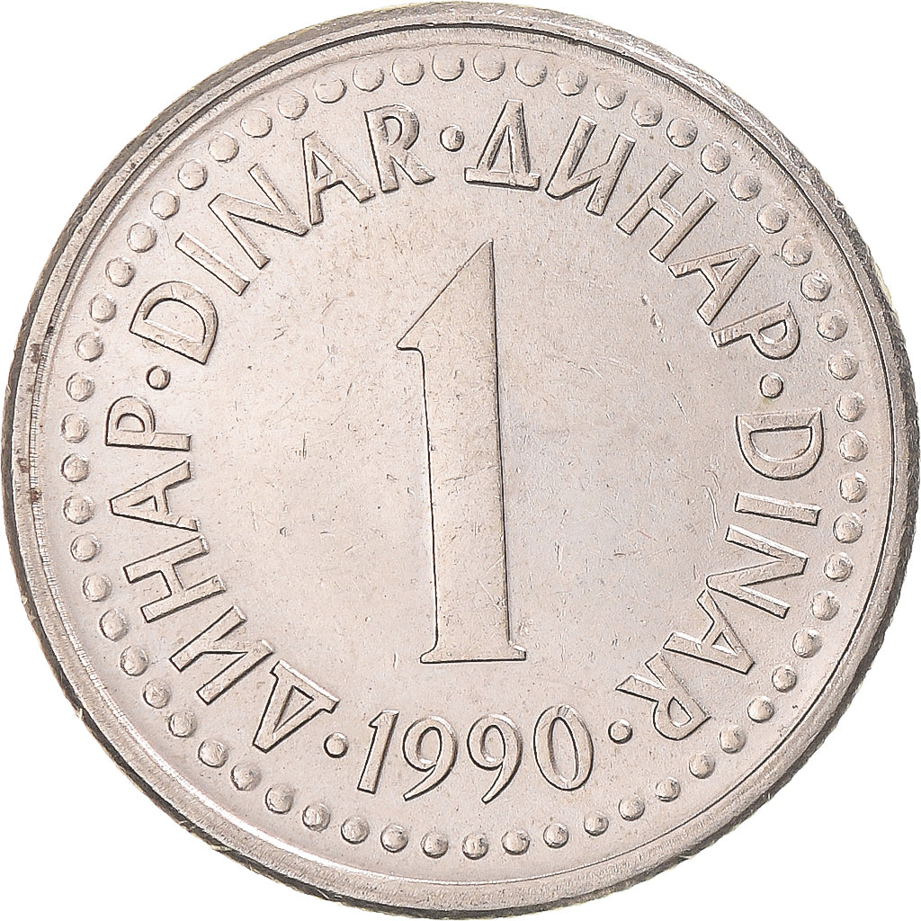 Coin, Yugoslavia, Dinar, 1990