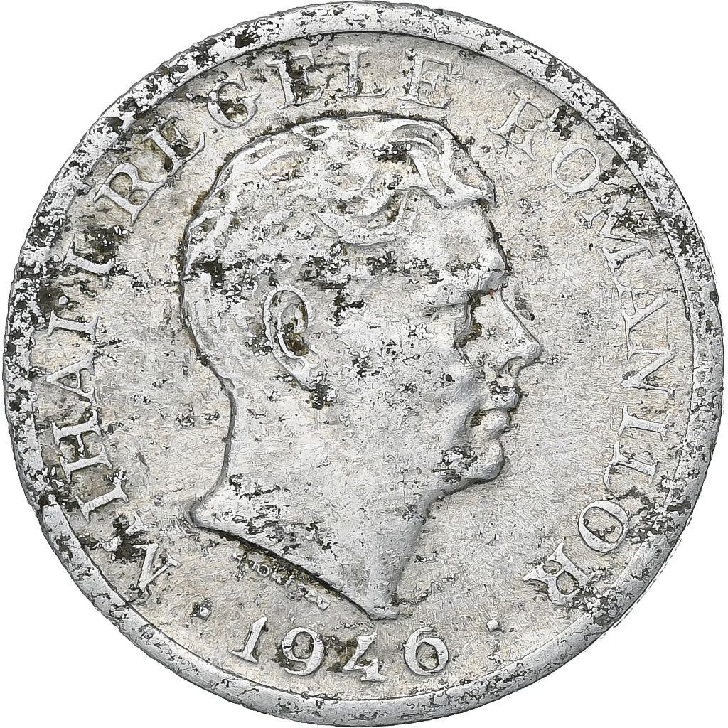 Romania, Mihai I, 500 Lei, 1946, Bucarest, Alluminio, MB+, KM:68