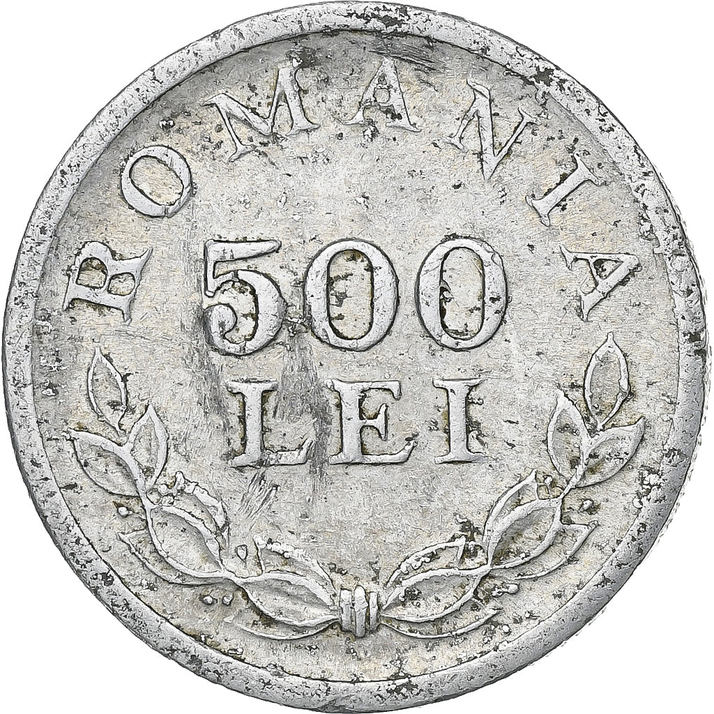 Romania, Mihai I, 500 Lei, 1946, Bucarest, Alluminio, MB+, KM:68