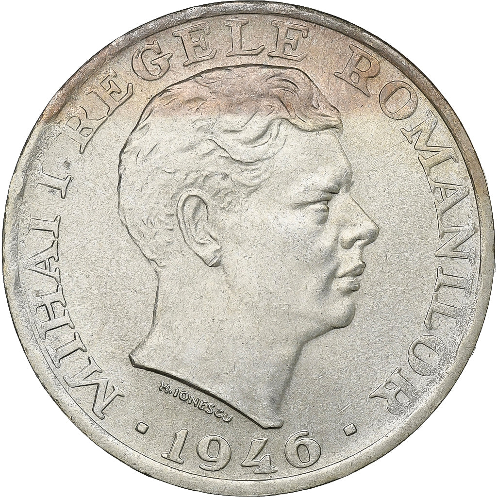 Romania, Mihai I, 25000 Lei, 1946, Bucarest, Silver, AU(55-58), KM:70