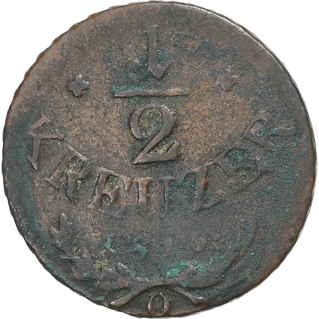 Austria, Franz I, 1/2 Kreuzer, 1816, Orawitz, Copper, VF(20-25), KM:2110